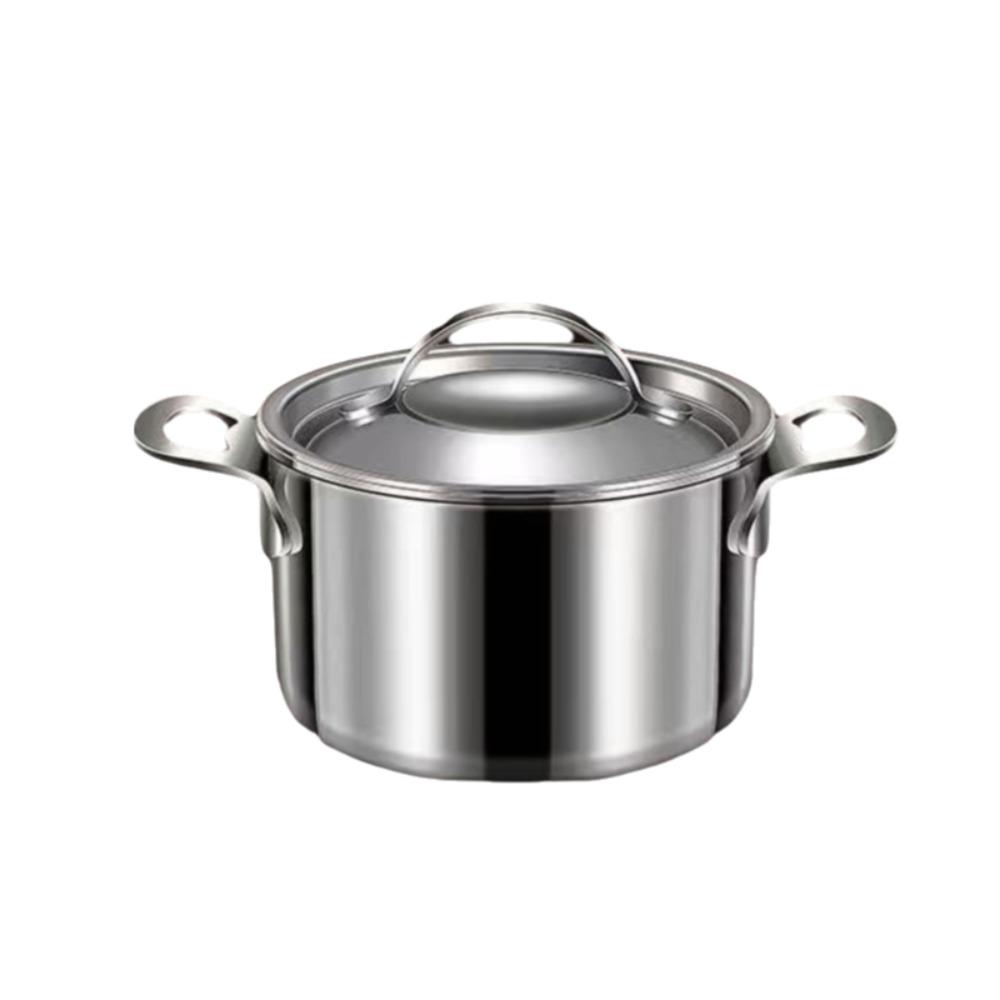 Double Handle Baby Food Pot 10CM Small Cooking Pot Slow Cooker Mini Milk Pot Stove