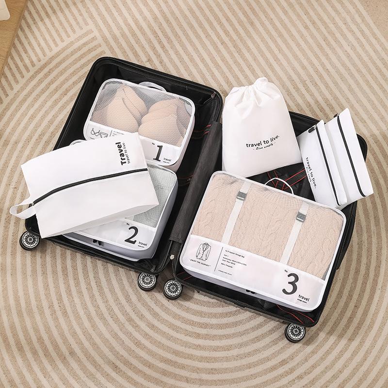 Travel Organizer Bags: Suitcase Storage for Clothes, Underwear, Pants, and Shoes - Ideal for Business Trips