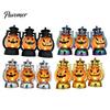 Durable Plastic Lamp Halloween Pumpkin Lantern, Flickering LED Lamp, Vintage Handheld Spooky Night Decor Oil for Tabletop Indoor Outdoor Party