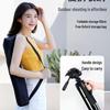 Dual-Position Mobile Phone Holder with Fill Light for Streaming and Photography