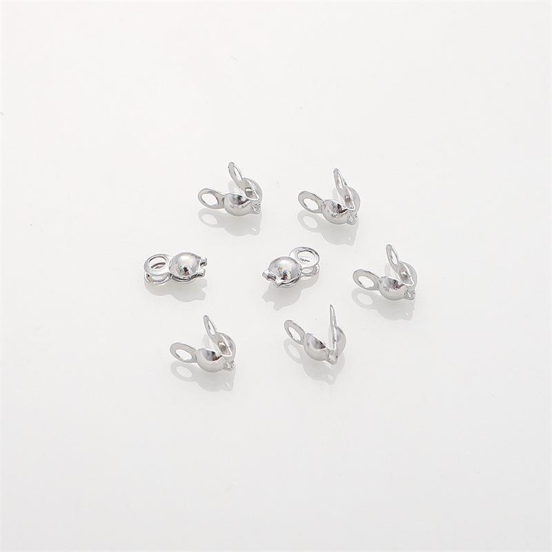 14K Gold Filled Double-Sided Snap Clasp Beaded Chain Accessory for DIY Jewelry