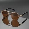 1PC Men's Sunglasses, Women's Sunglasses with Trendy Polygonal Metal Frames