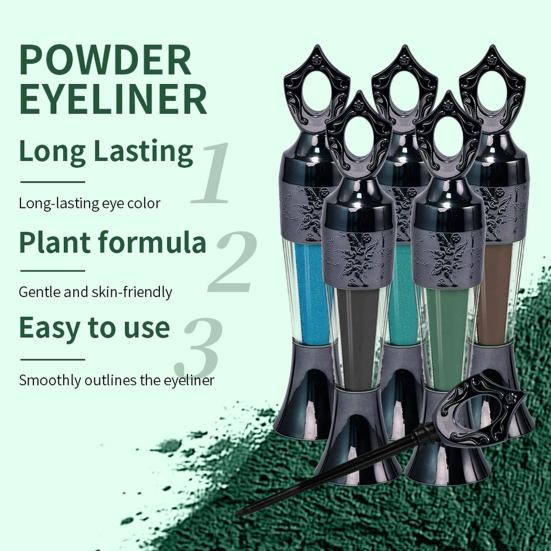 1/2/3/4Pcs Powder Eyeliner Long Lasting Waterproof Natural Smudge-proof Portable Women Eyeliner Pencil Girls Eye Makeup Tools