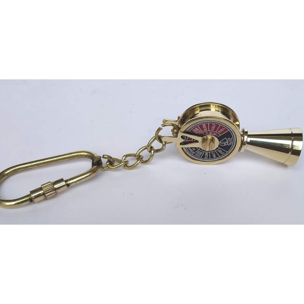 Antique Brass Telegraph Keychain – Vintage Gift for Lovers, Friends & Family