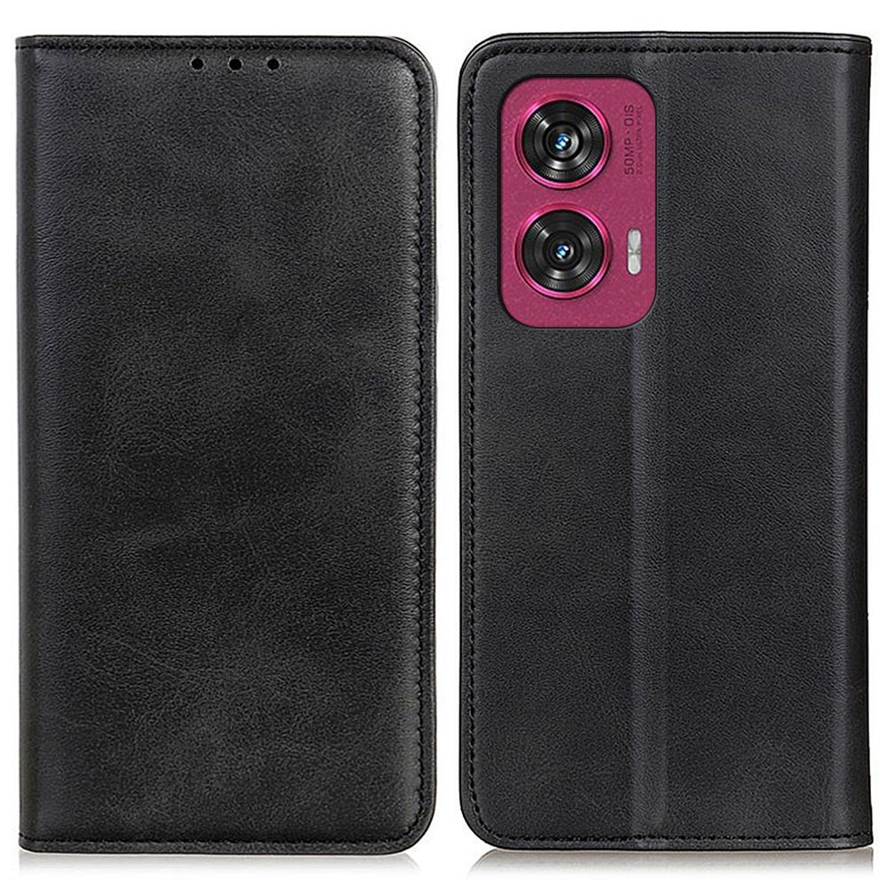For Motorola Edge 50 Fusion 5G Case Split Leather Wallet Phone Cover Magnetic Closing