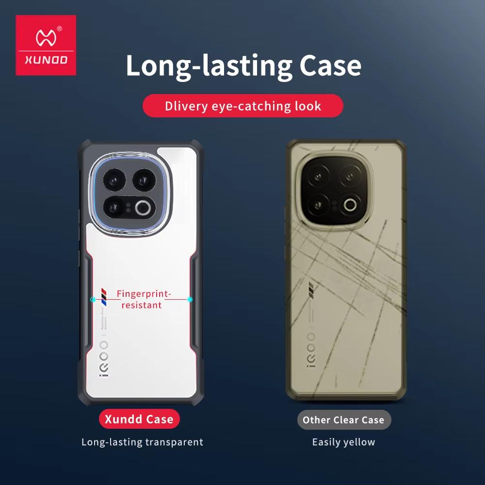 For Vivo iQOO 13 Case XUNDD Transparent Phone Cover Airbag Shockproof Bumper Protective Cases Luxury Casing For Vivo IQOO13