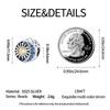 Charm Genuine Copper Moon Sun Circular Bead Fits Bracelets DoItYourself Beautiful Gifts Women Delicate Jewellery Accessory