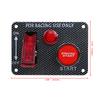 12V Racing Car Ignition Switch Panel Engine Start Push Button LED Toggle Racing Panel W/Indicator Light Carbon For Touring Cars