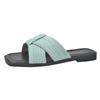 One-word Slippers for Women's New Summer Large-size Cross-strapped Breathable, Light and Cool Slippers