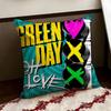 DGreen Day Band Cushion Cover Reversible Soft Durable Pillow Cover Home  Car MultiScene Use for Daily Comfort