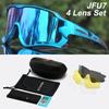 ACEXPNM Gepolariseerde Mountainbike Fietsbril Buiten Sport Fietsbril UV400 4 Lenzen Fietsbril Mannen Vrouwen Zonnebril