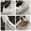 1Pc Lace-up Bow Bag Women's Spring  New PU Dumpling Bag Temperament Shoulder Bag Sweet and Cool Messenger Bag