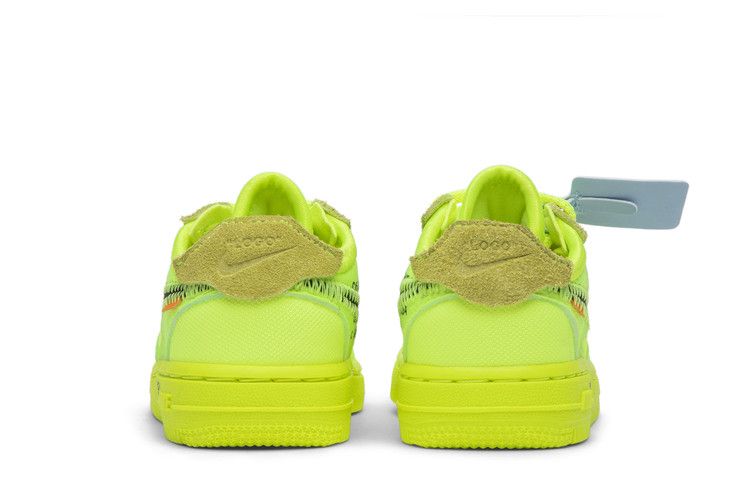 Kids' Sneakers Nike Air Force 1 Low Off-White Volt (TD) Volt/Hyper Jade-Cone-Black