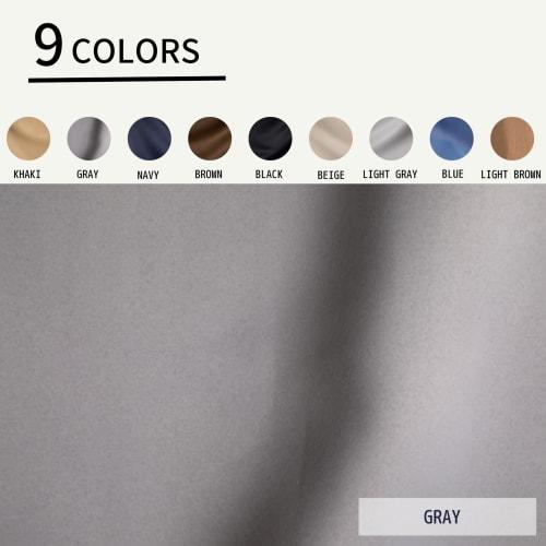 [.co.jp Exclusive] Curtain Laboratory First-Class Light-Blocking Double-Sided Satin Plain Thick Gray 100cm Wide x 135cm Long, Set of 2 Panels, First