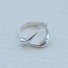 ahjeong Erode Mini Ring. Silver