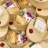 Kraft Paper Oval Gift Box for Cookies and Pastries