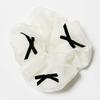 hish petit gingham scrunchie - white