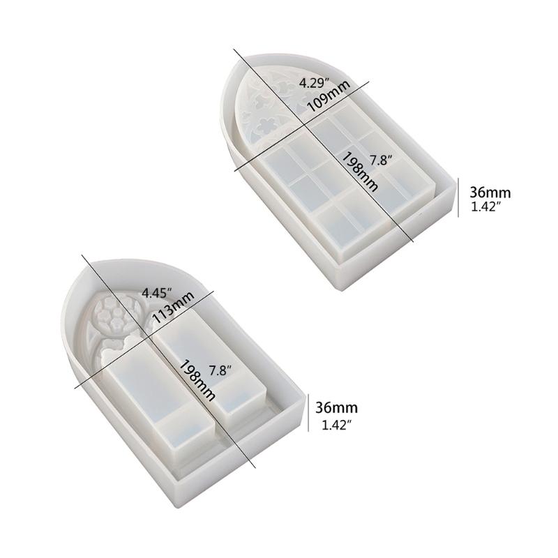 Praktische Kirchenfenster Aufbewahrungsbox Schrank Spiegel Silikonform Epoxidharz Leicht zu lösen Keine Rückstände für DIY-Bastelarbeiten