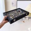 Large Plush Pin Display Case Shadow Box Frame for Wall or Tabletop Portable Medals And Jewelry Organizers