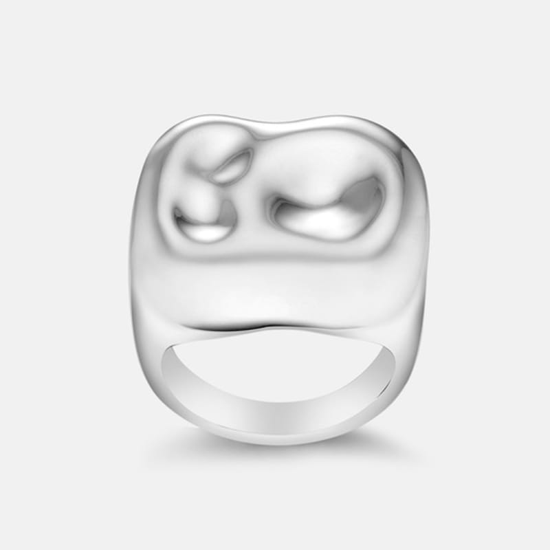 

METROCITY JEWELRY Rene Sterling Silver White Ring A233SR3715WPQ No. 13