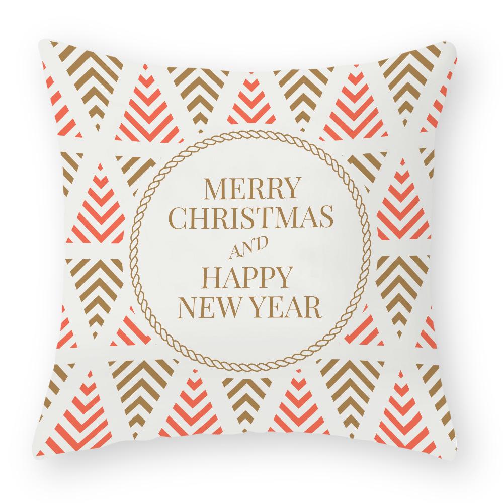 Kissenbezug aus Baumwolle und Leinen Weihnachtskissenbezug Nachttischkissenbezug Feiertagskissenbezug