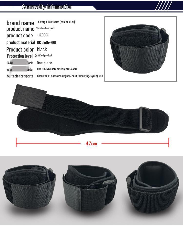 Xukang Unisex Sports Compression Elbow Brace – Breathable Support for Basketball, Tennis, and Badminton
