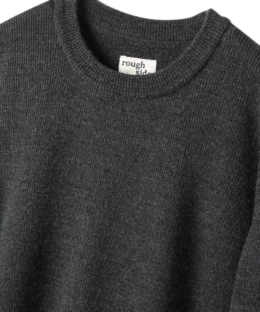 Leopeusaideu Blended Crewneck Knit Charcoal