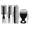 4pcs/1 Set Vintage Style Hair Comb Kit for Dual-Sided Barber Comb with Hair Clips Pomade for Classic Slicked Back Hairstyles