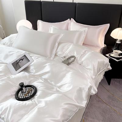 3 Piece Solid Color Premium Luxury Set, One Duvet Cover and a Pair of Pillowcases (no Padding), Suitable for the Bedroom
