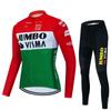 JumboVima Long-sleeved Cycling Suit Set Men Women Outdoor Mountain Biking Road Sportswear