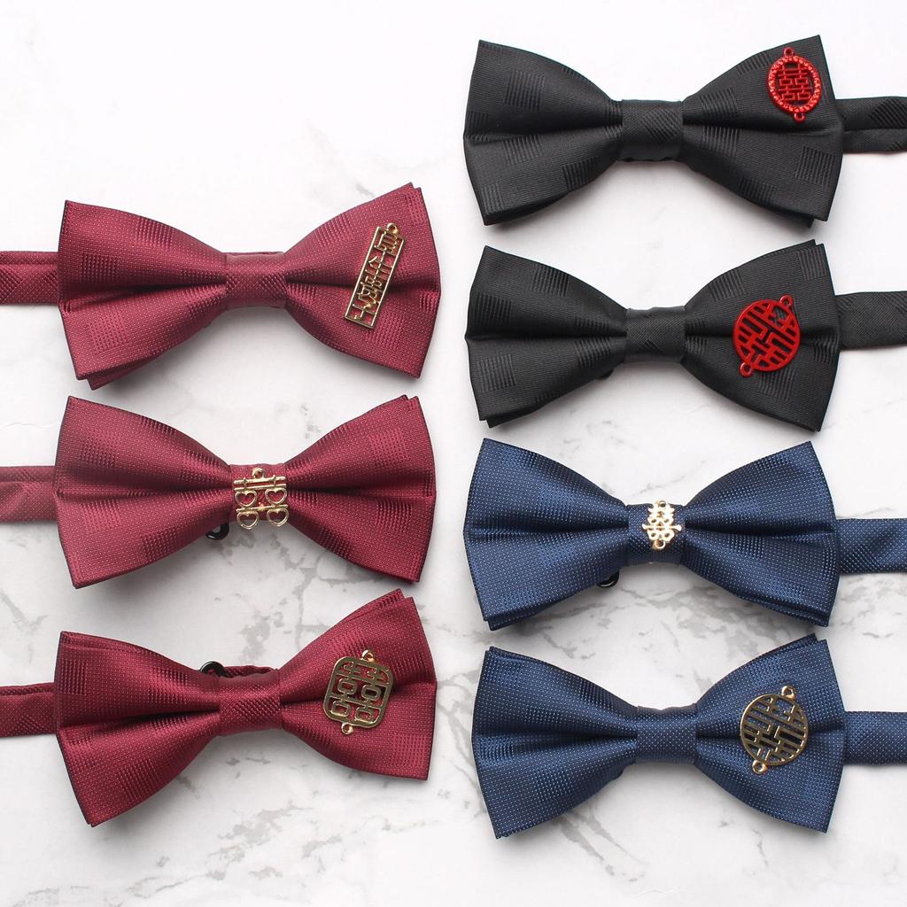 Men'S Casual Bow Tie Bow Flower, Groom Best Man Emcee Dress Suit Trendy Bow Tie Bow Flower