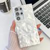 Electroplating glitter lens film wrinkle pattern magnetic attraction suitable for Samsung S25Ultra mobile phone case S24 anti-drop A56