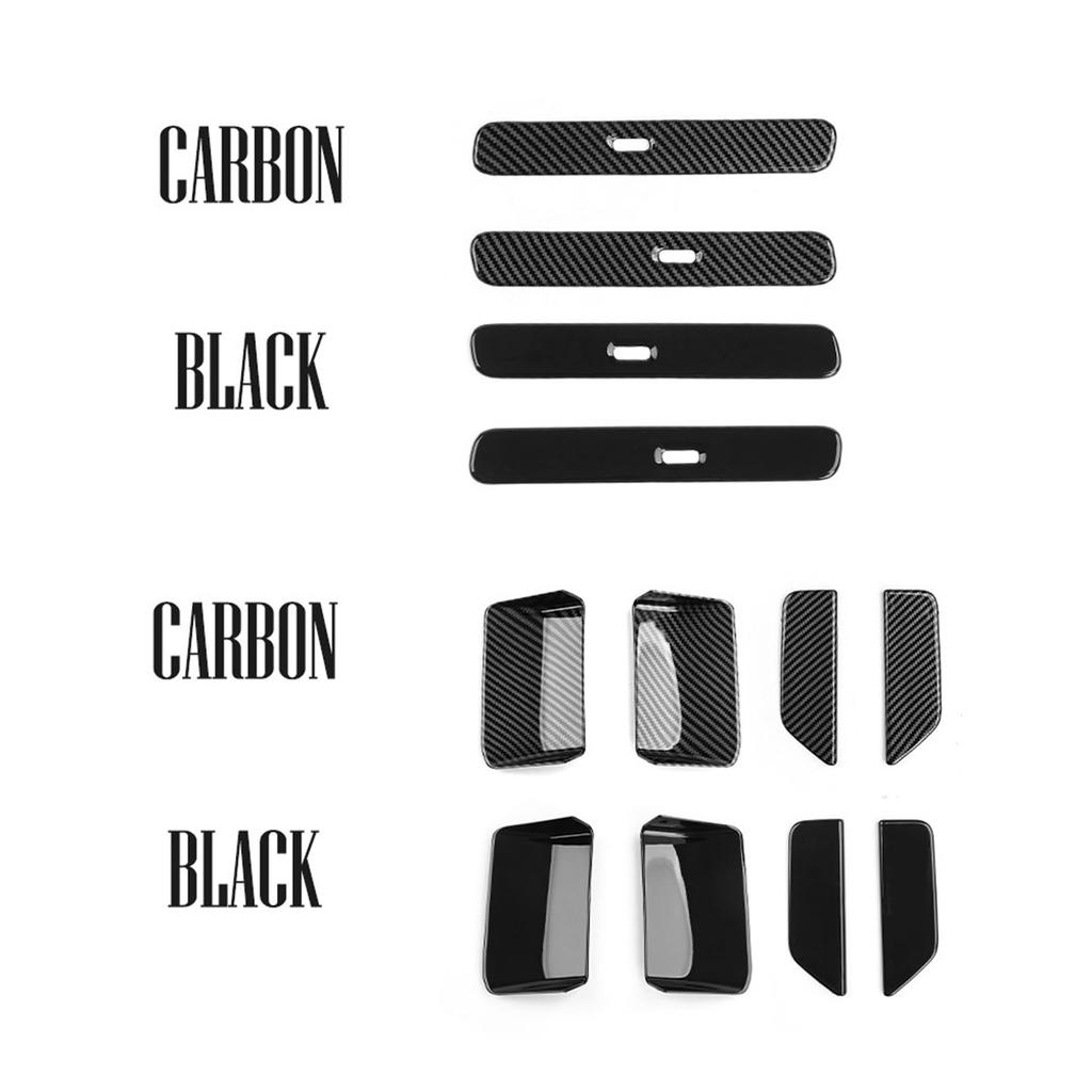 For Kia EV3 2024 2025 2026 Car Tuning Carbon Fiber Exterior Door Handle Decoration Cover Trim Exterior Accessories