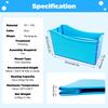 Portable Folding Bathtub Installation-Free Large Size Blue Foldable Bathtub Environment Friendly