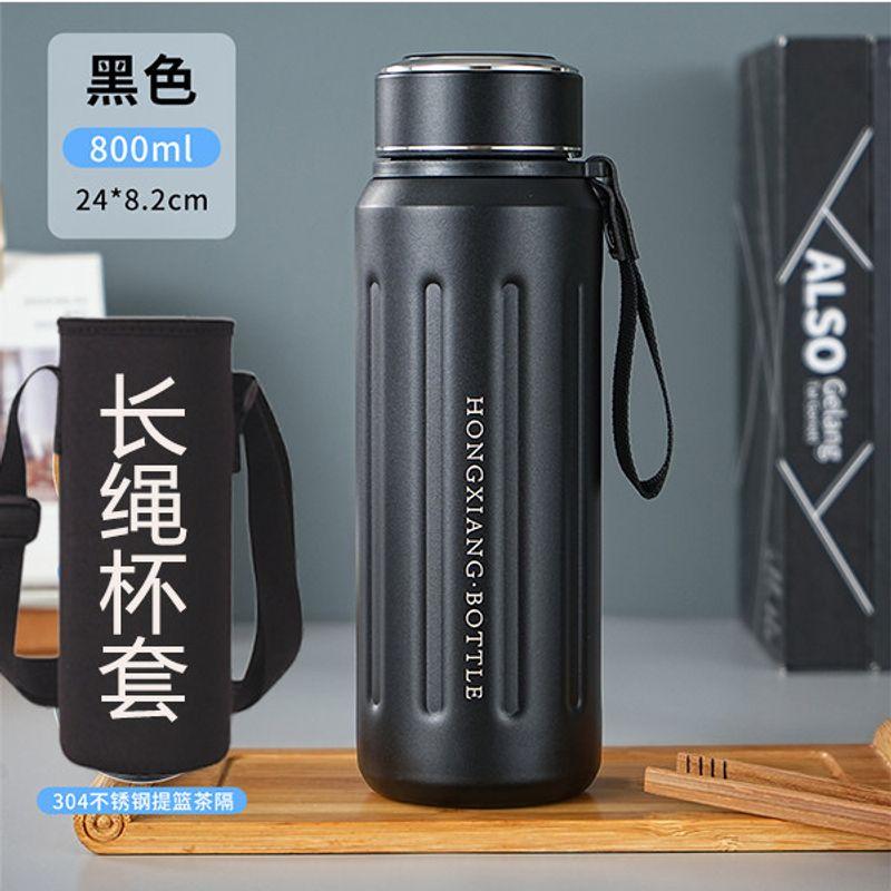 316 Stainless Steel Large-Capacity Thermos Cup for Adults, High-End Business Tea Cup, Outdoor Travel Large Cup, Car-Mounted 600ml
