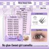 20-Row High-Capacity No-Glue Eyelash Book: Fox, Dog, and Nine-Tailed Rabbit Series Mixed False Lashes.