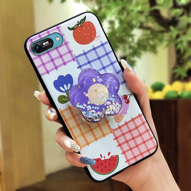 TPU Glitzer Handyhülle für Itel A25/A35/A25 Pro niedlich Hautgefühl Silikon Drehbarer Ständer Stoßfest Handylinsenschutz