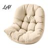 All Weather Outdoor Cushion Egg Chair with Back Support Hanging Swing Pad Comfortable Ties Waterproof Seat for Chairs Soft Lumbar Support Pillow