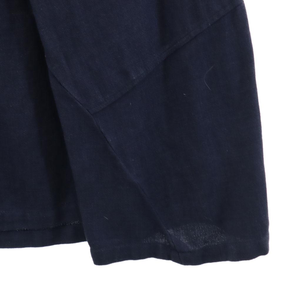 Plantation Made in Japan Linen Blend Long length Wrap skirt M Navy Women Used