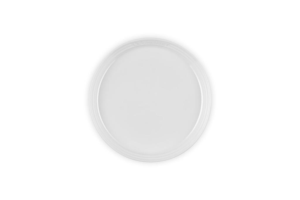 Le Creuset Neo Round Plate 17cm White luster Japonaisque Microwave Dishwasher Oven Safe