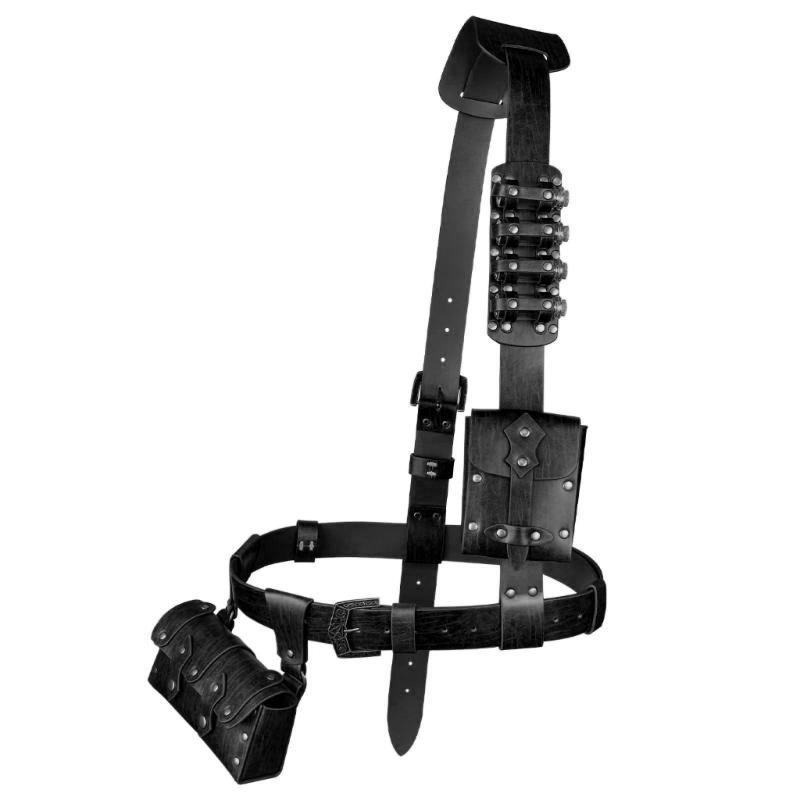 

Middle Ages Waistband Perfect for Costume Parties Gatherings Cosplay Brown Belt Alchemist Belt Brown Waistband