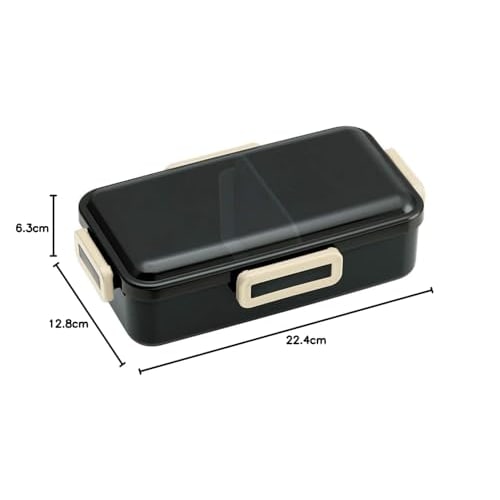 Skater Ag+ Antibacterial Fluffy Lunch Box 830ml Large Capacity Retro French Black Made In Japan PFLB8AG