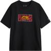 Li Ning Panda T-Shirt With Brand Logo Round Neck Casual Short Sleeve Unisex Tops Black AHSUF13-1