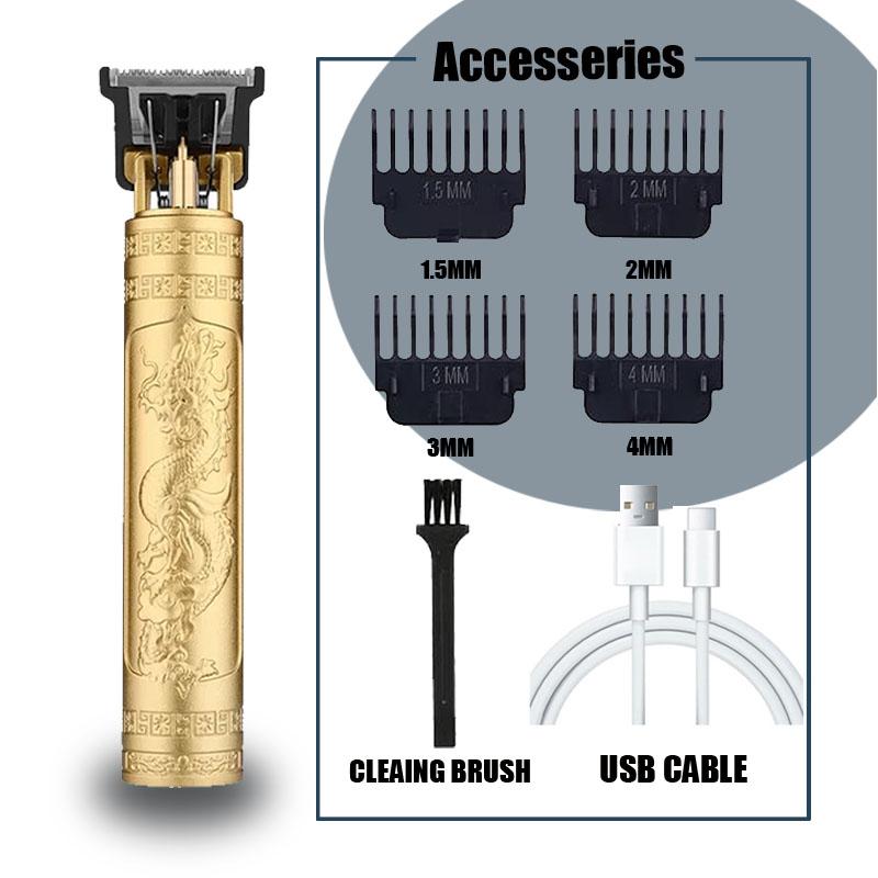 Heavy Metal Hair Cutting Machine Clipper For Men Barber Shop Trimmer For Men Mower Electric Shaver Haircut Beard Trimmer