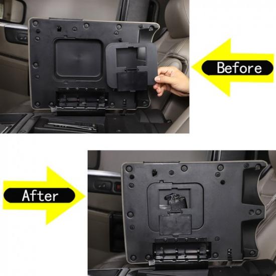 For Hummer H2 2003-07 ABS Black Armrest Box Multifunctional Privacy Storage Box