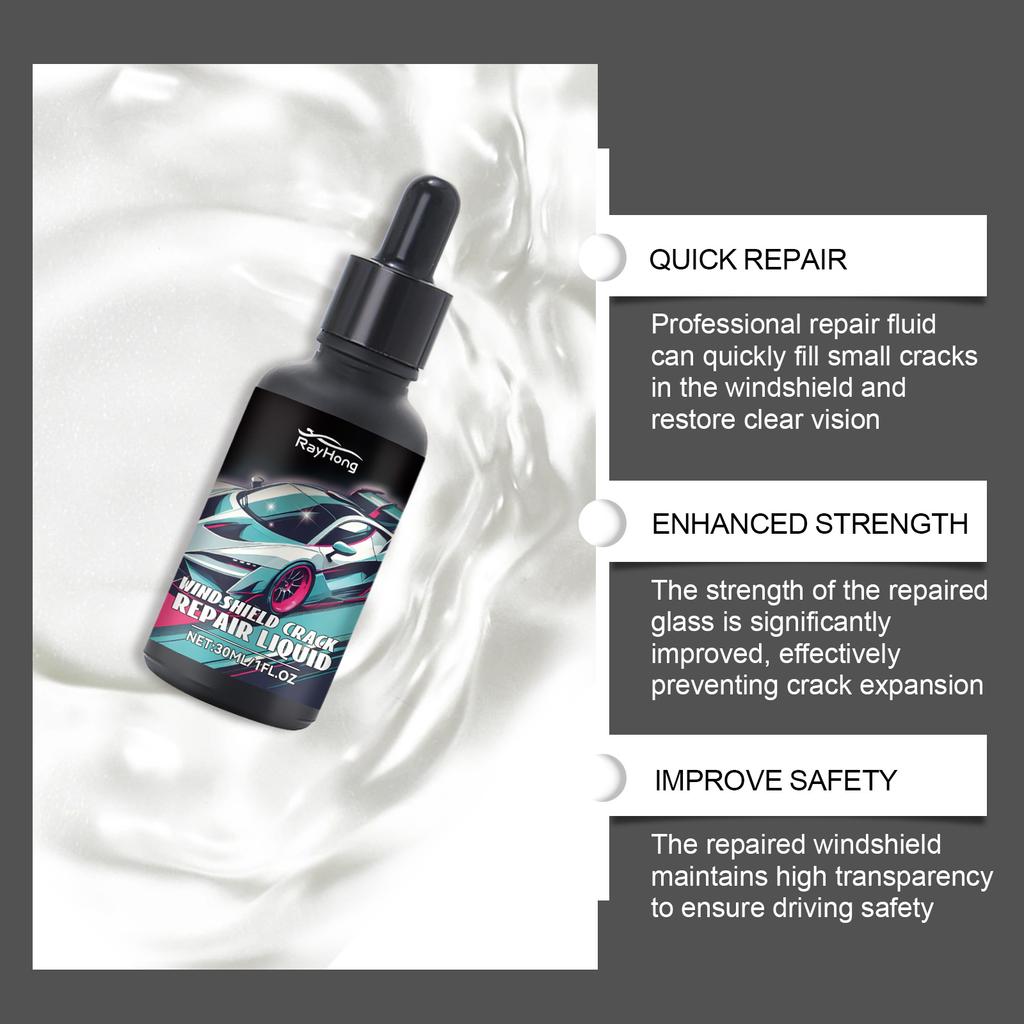 Cracked Glass Scratch Repair Kit Vehicle Windscreen Nano Fluid Filler Quick Fix Windscreen Scratch Restore Fluid For Glass