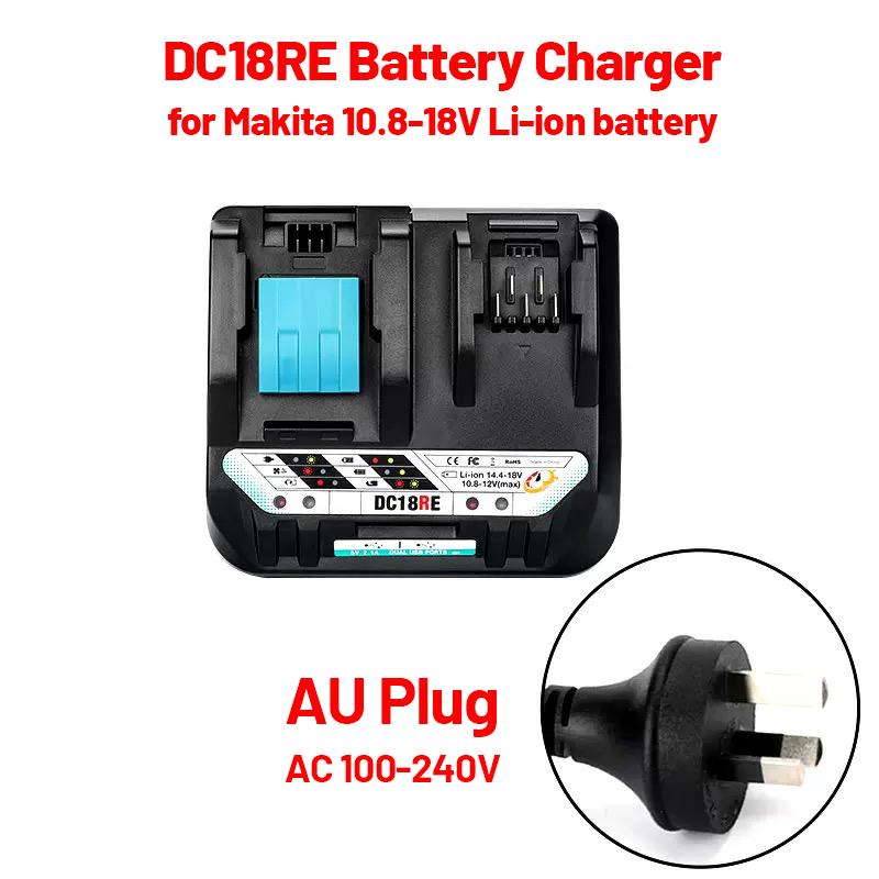 

Зарядное устройство для литиевых аккумуляторов DC18RE Портативная зарядка для инструментов Makita 18 В 14,4 В 10,8 В 12 В Li-ion BL1830 BL1430 BL1016 BL1021 BL1041