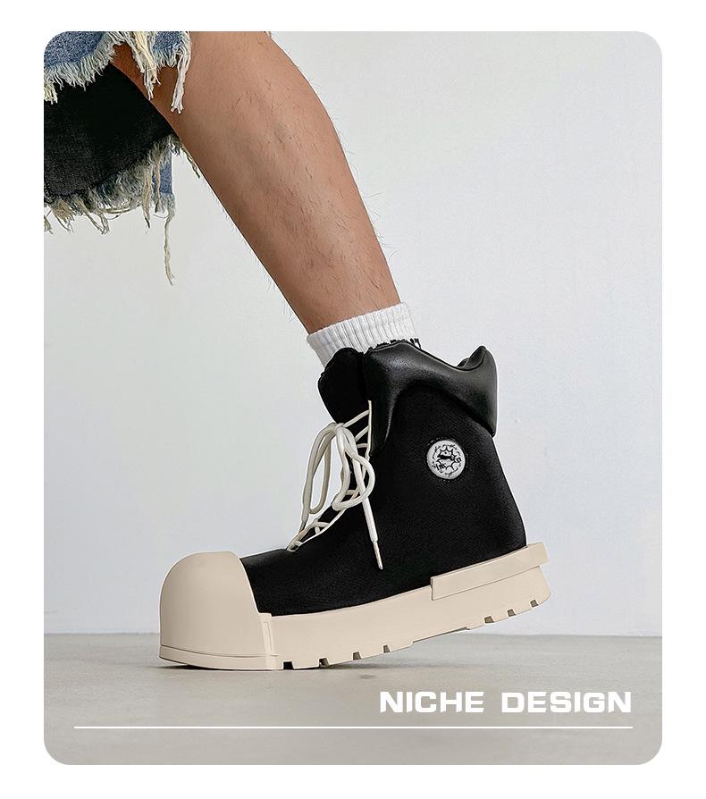 Mickey Big Head Canvas High-Top Shoes 2024 - Thick Sole, Height-Boosting, Versatile & Trendy Sports Casual Footwear for Couples