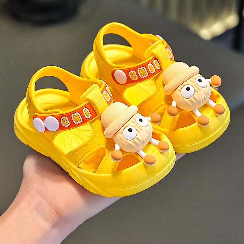 New Summer Korean Style Non-Slip Soft Sole Waterproof Sandals for Boys & Girls (Ages 2-3)