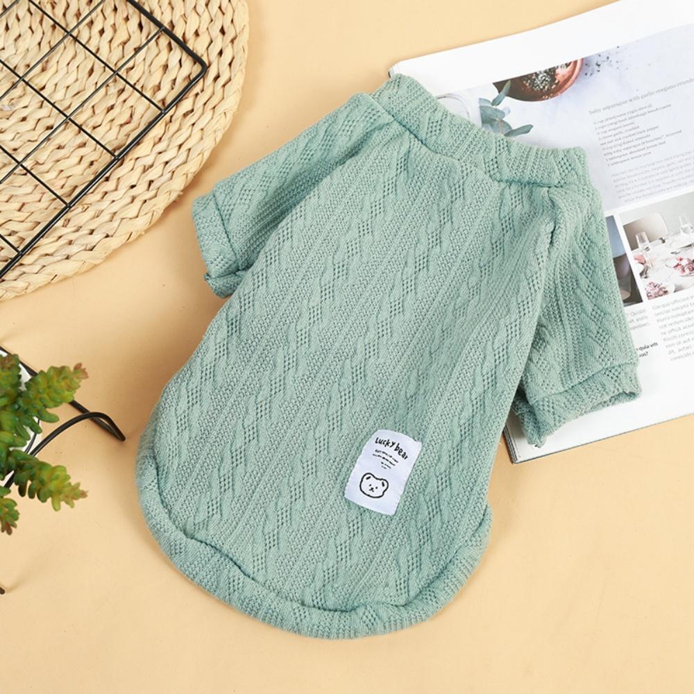 

Classic Puppy Dog Knitting Sweater Winter Warm Pet Clothes for Small Dogs Chihuahua Yorkshire Pullovers mascotas Clothing Outfit XS-advise 0.6-1.2kg зелёный